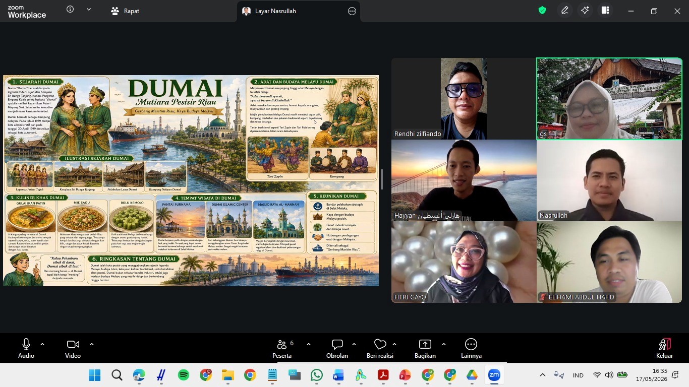 Mahasiswa S3 Universiti Muhammadiyah Malaysia Angkat Kekayaan “Budaya Nusantara” dalam Tugas Kelompok Akademik